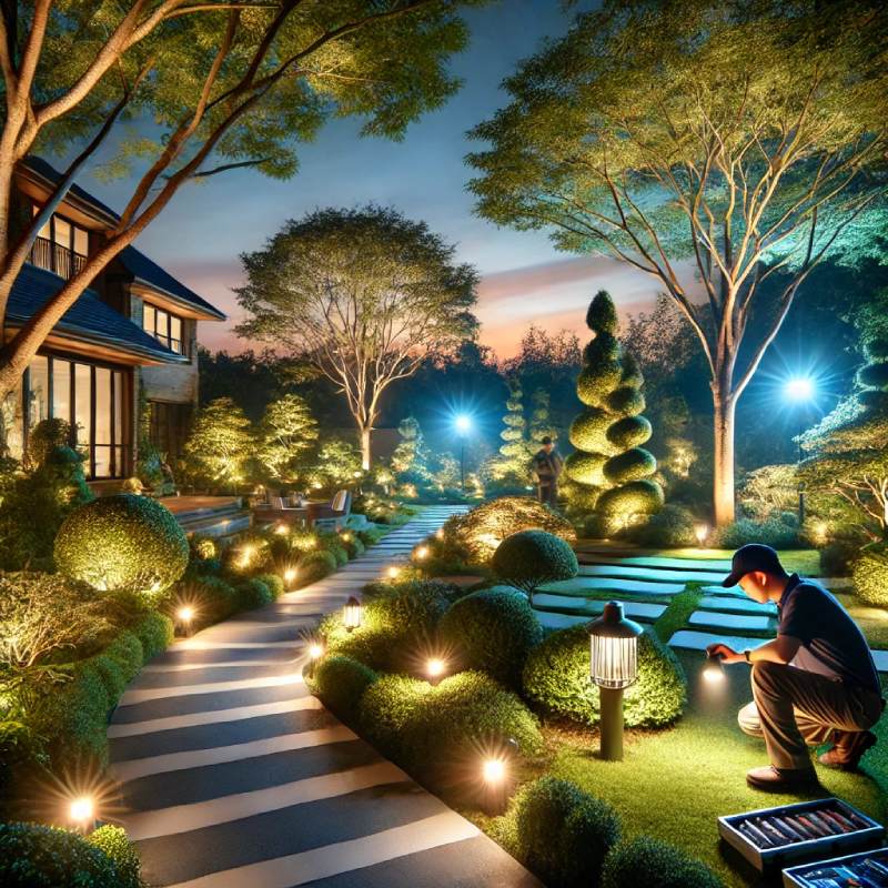 Electrical services for landscape lighting